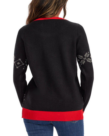 Women's Ho Ho Hello Neon LED Light Up Ugly Christmas Sweater