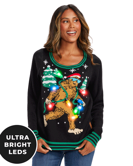 Women's Lit Legend Light Up Ugly Christmas Sweater