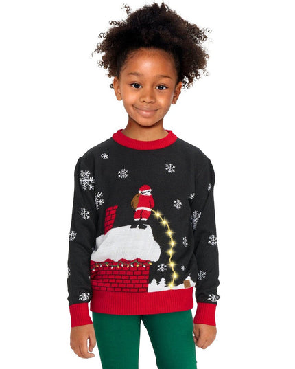 Girl's Leaky Roof Ugly Christmas Sweater