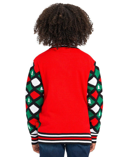 pigers Naughty or Nice Reversible Sequin Ugly Christmas Sweater