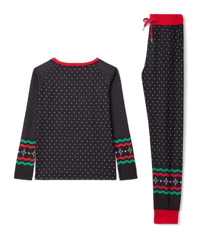 Pige Fair Isle Rudolph Crew Neck Pyjamasæt