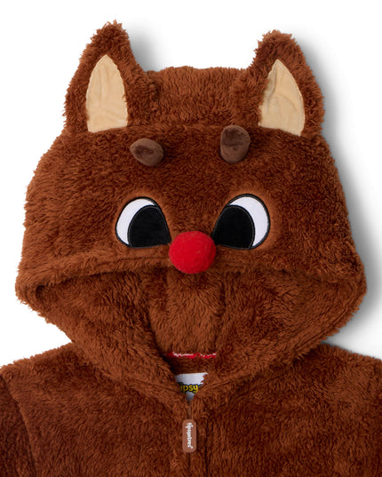 Girl's Rudolph Sherpa Jumpsuit