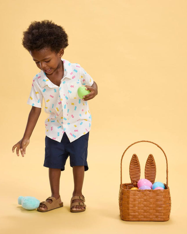 Toddler Boy's PEEPS® Party Peeple Button Down Shirt