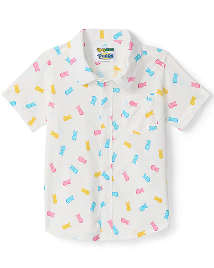 Småbørns Drengs PEEPS® Party Peeple Button Down Shirt