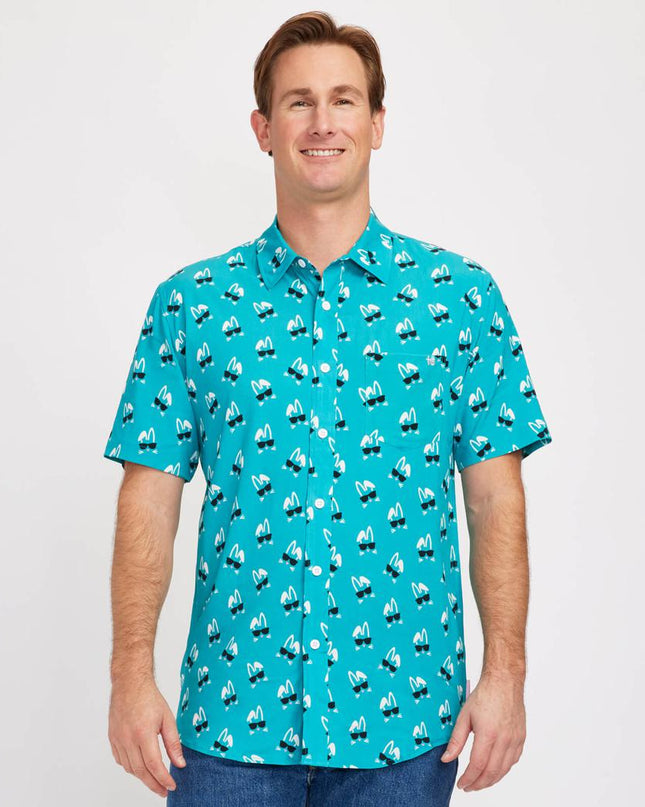 Men's Sunny Bunny Button Down Shirt