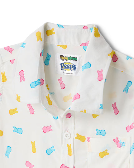 Småbørns Drengs PEEPS® Party Peeple Button Down Shirt