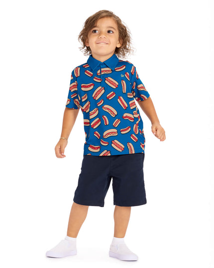 Toddler Boy's Hot Dog Polo Shirt
