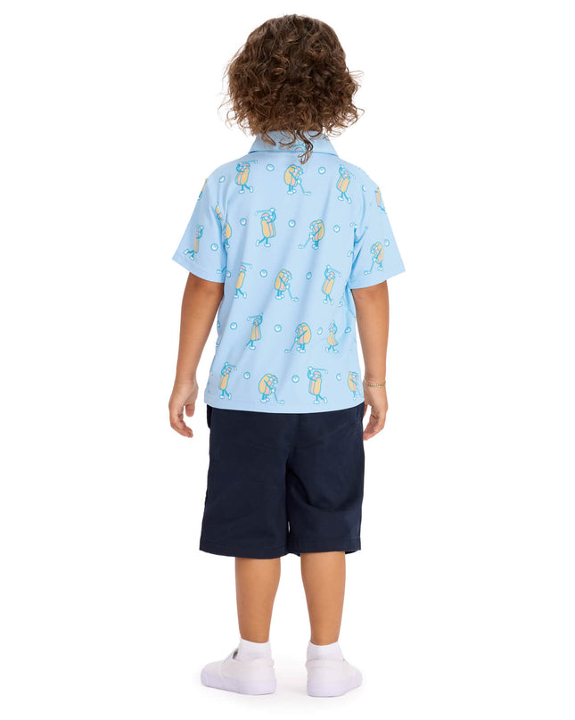 Toddler Boy's Sizzlin' Swing Golf Polo
