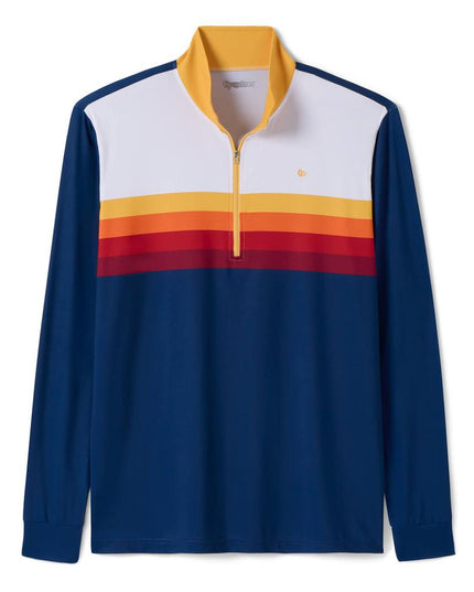 Men's Slice of Sunset Golf Quarter Zip Pullover
