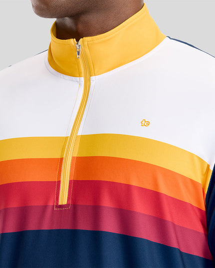 Men's Slice of Sunset Golf Quarter Zip Pullover