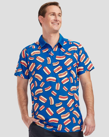 Men's Hot Dog Polo Shirt