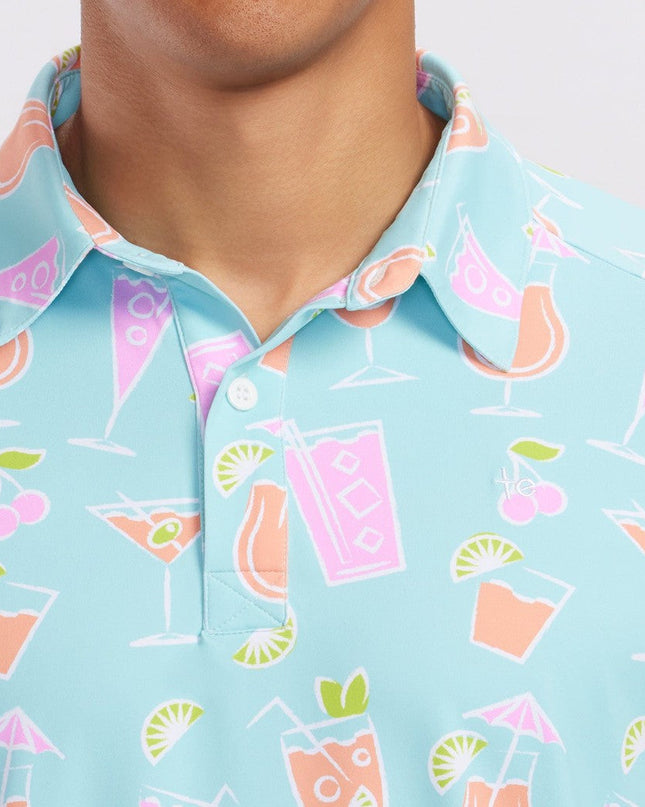 Men's Cocktail Caddy Disc Golf Polo