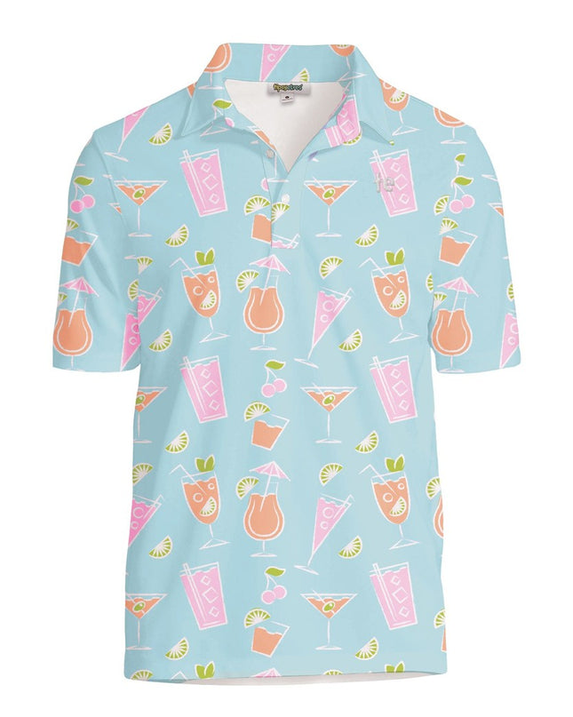 Men's Cocktail Caddy Disc Golf Polo