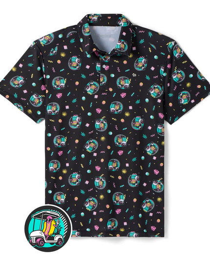 Men's Cart Dog Golf Polo
