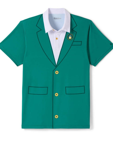 Herrers Grøn Blazer Golf Polo