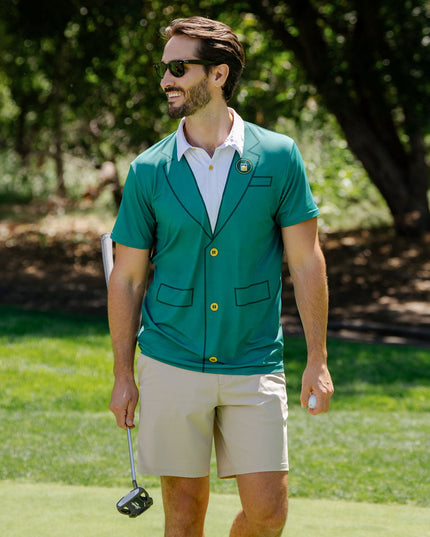 Herrers Grøn Blazer Golf Polo