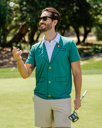 Herrers Grøn Blazer Golf Polo