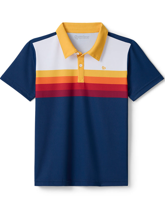 Boy's Slice of Sunset Golf Polo