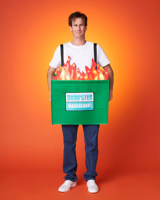 Men's Dumpster Fire Light Up Costume