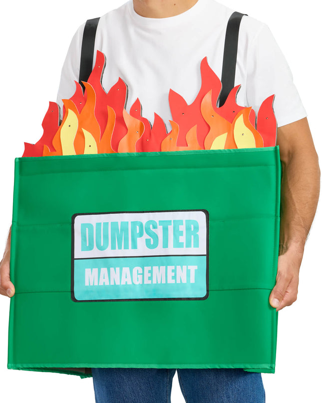 Men's Dumpster Fire Light Up Costume