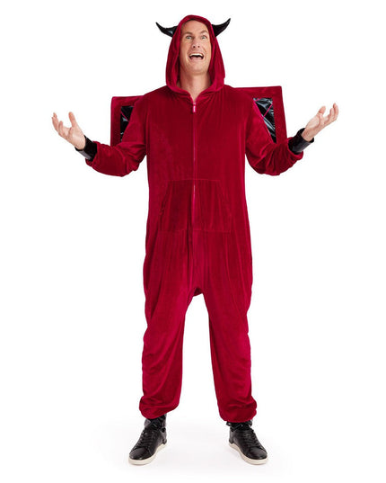 Mænds Djævel Kostume m/ Vinger