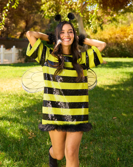 Sequined Bee Costume Dress