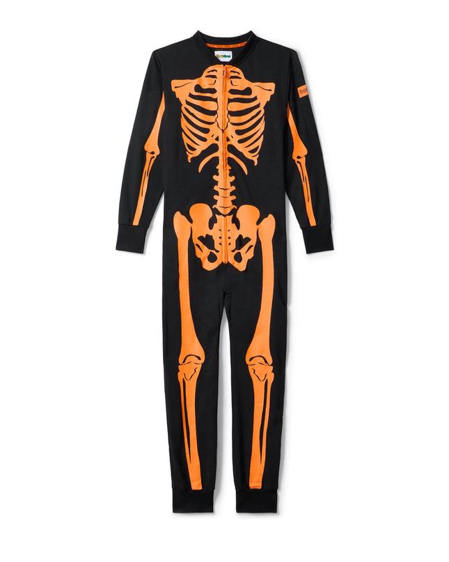 Men's Pumpkin Head Skeleton Costume