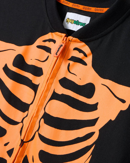 Mænds Græskar Hoved Skelet Kostume