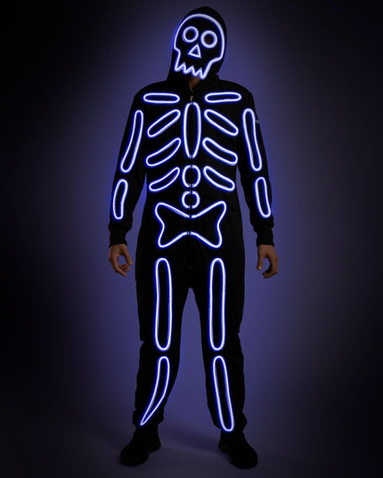 Matching Neon LED Skeleton Couples Costumes