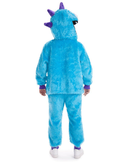 Herre Blå Monster Kostume