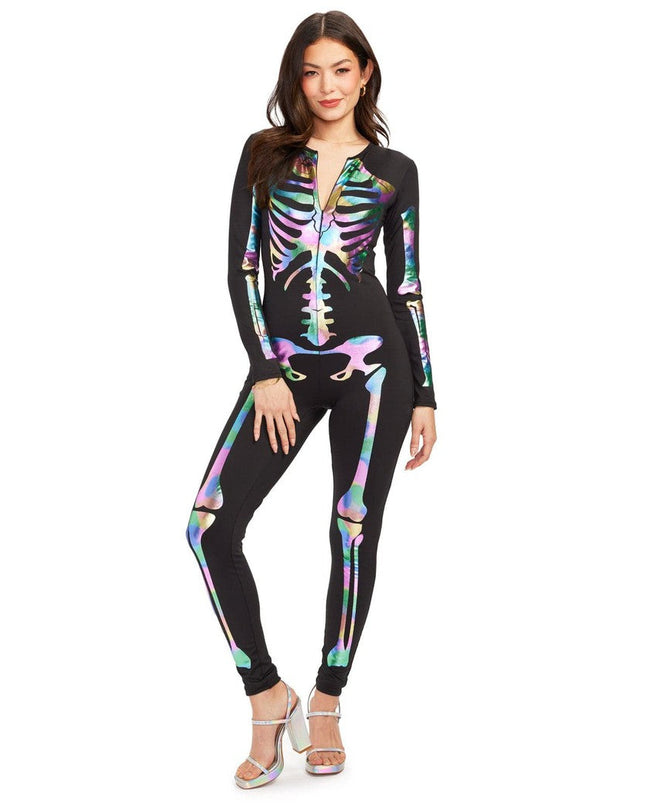 Iridescent Skeleton Bodysuit Costume