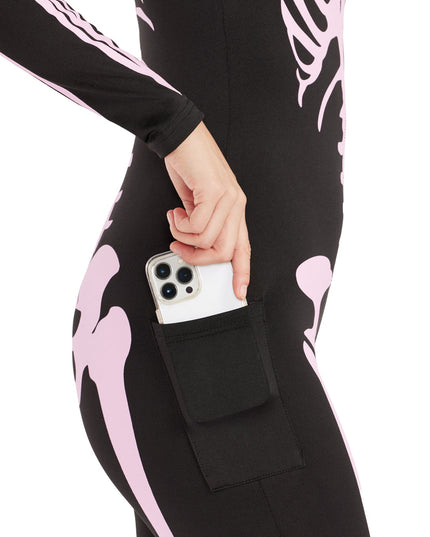 Pink Skelet Bodysuit Kostume