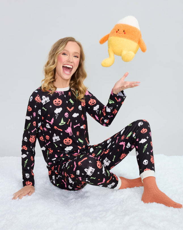 Women's Black Magic Halloween Pajama Set