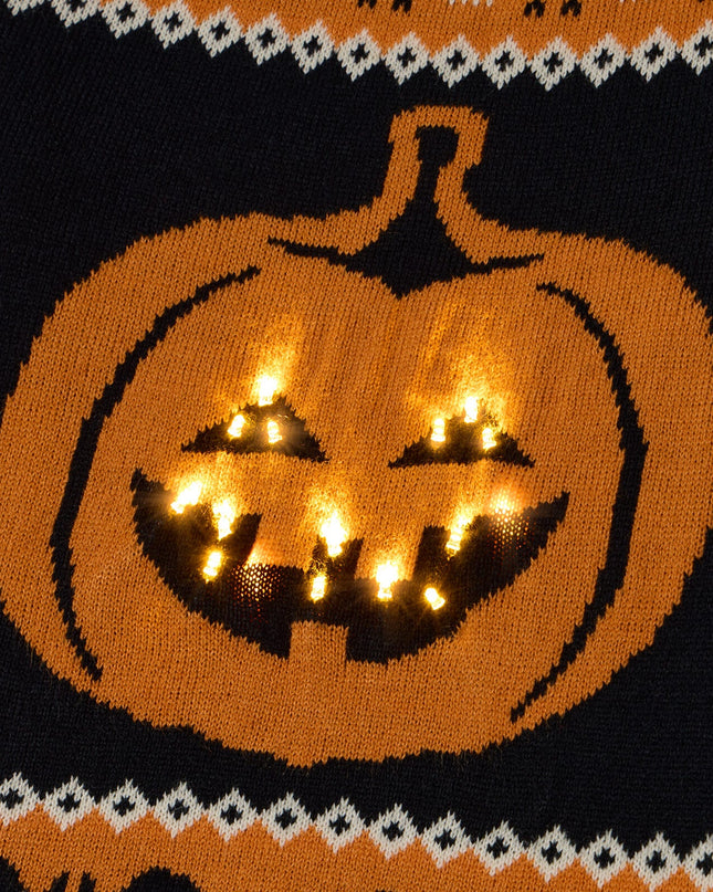 Women's Pumpkin Light Up Halloween Sweater