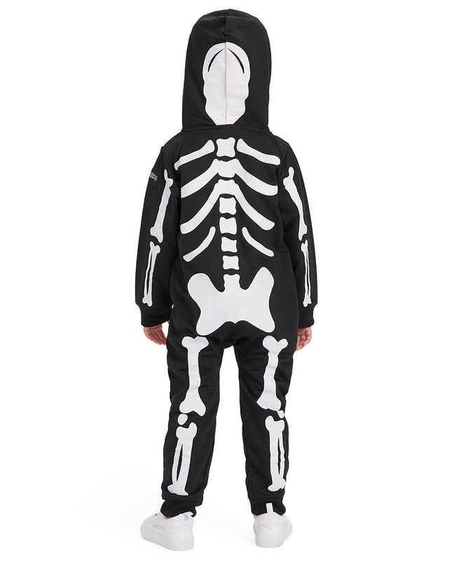 Småpige's Skelet Kostume