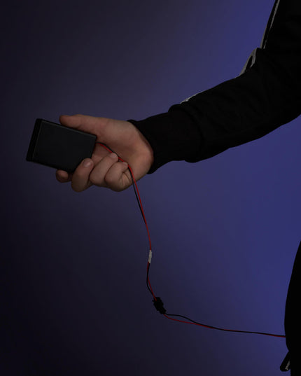 Boy's Neon LED Light Up Skeleton Costume