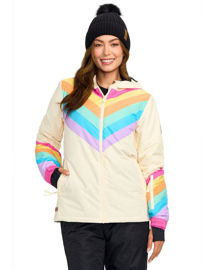 Women's Retro Rainbow Snow Jacket