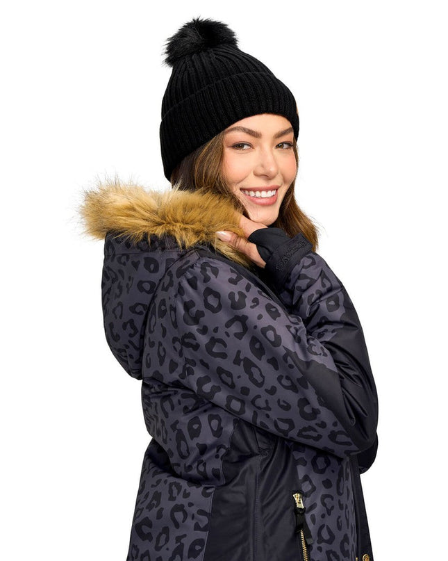 Kvinders Midnight Leopard Snejakke