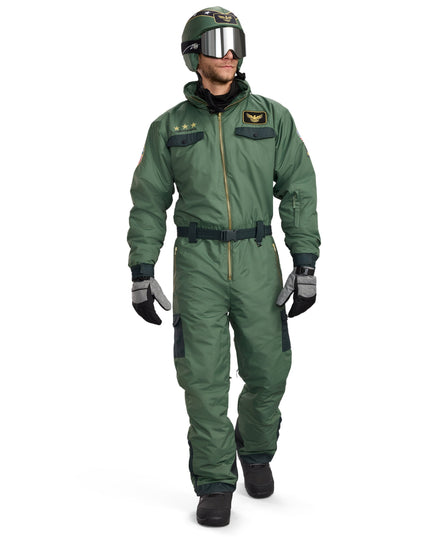 Men's Fighter Pilot Snow Suit and Helmet Cover