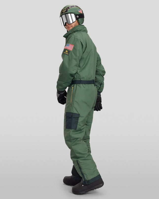 Men's Fighter Pilot Snow Suit and Helmet Cover