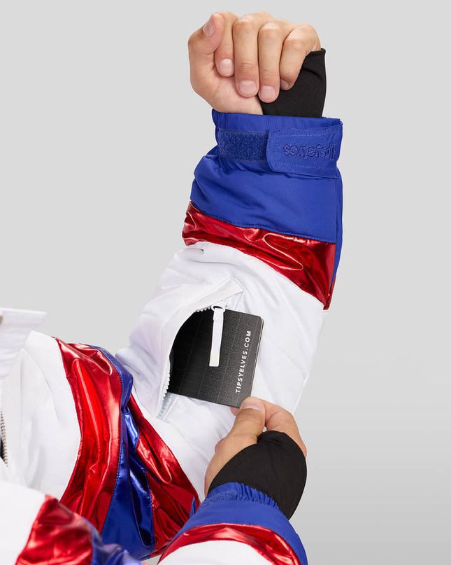 Mænds Space Racer Snow Suit og hjelmcover