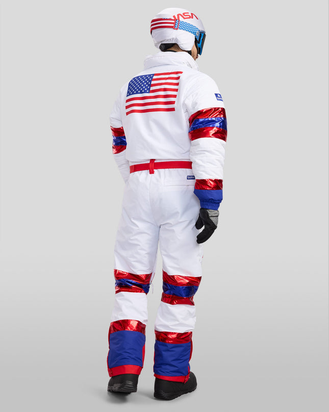 Mænds Space Racer Snow Suit og hjelmcover