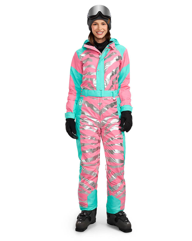 Women's Electric Zebra Snow Suit