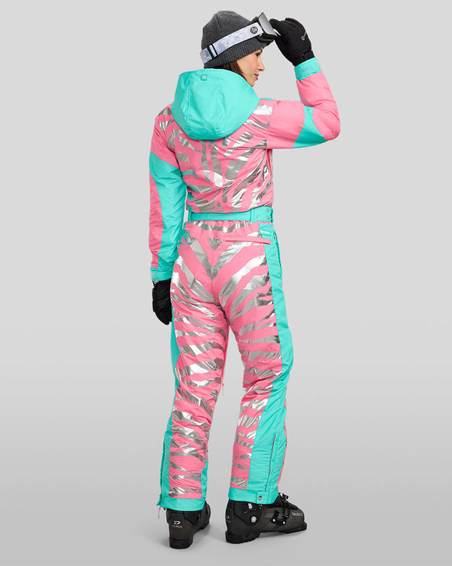 Women's Electric Zebra Snow Suit