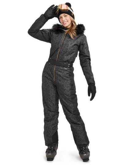 Women's Midnight Leopard Ski Suit