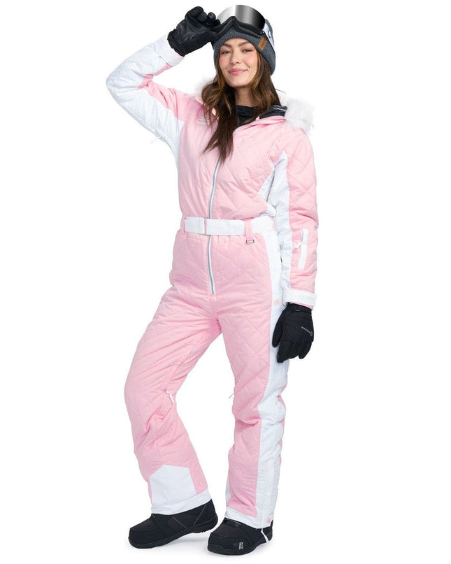 Women's Powder Pink Snow Suit