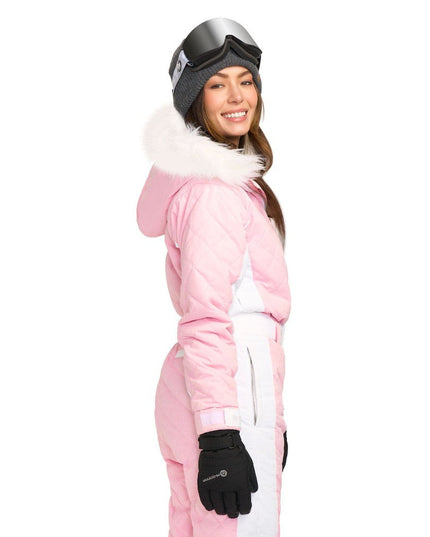 Women's Powder Pink Snow Suit