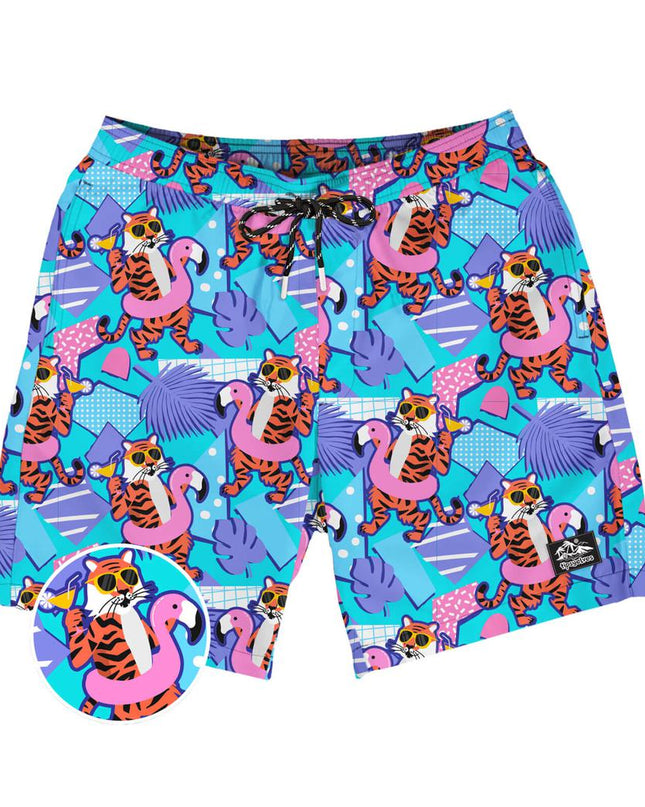 Cool Cats Stretch Swim Trunks - 7.5" Inseam