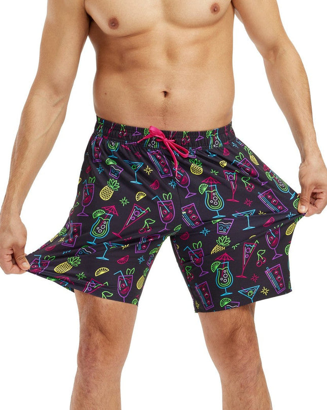 Neon Nightcap Stretch Swim Trunks - 7.5" Inseam