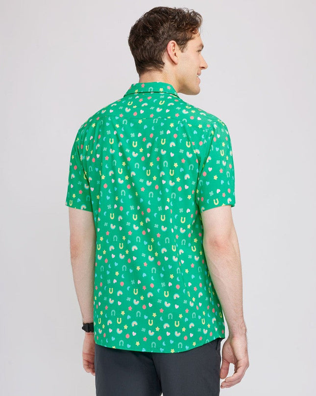 Mandlig Lucky Charmer Button Down Skjorte